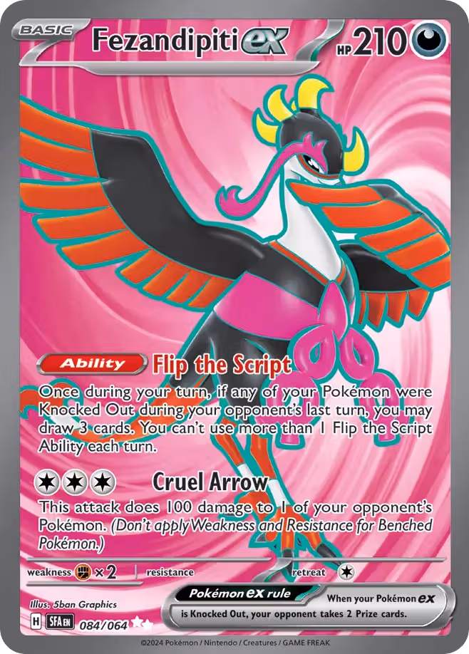 Fezandipiti ex 84/64 Pokemon card