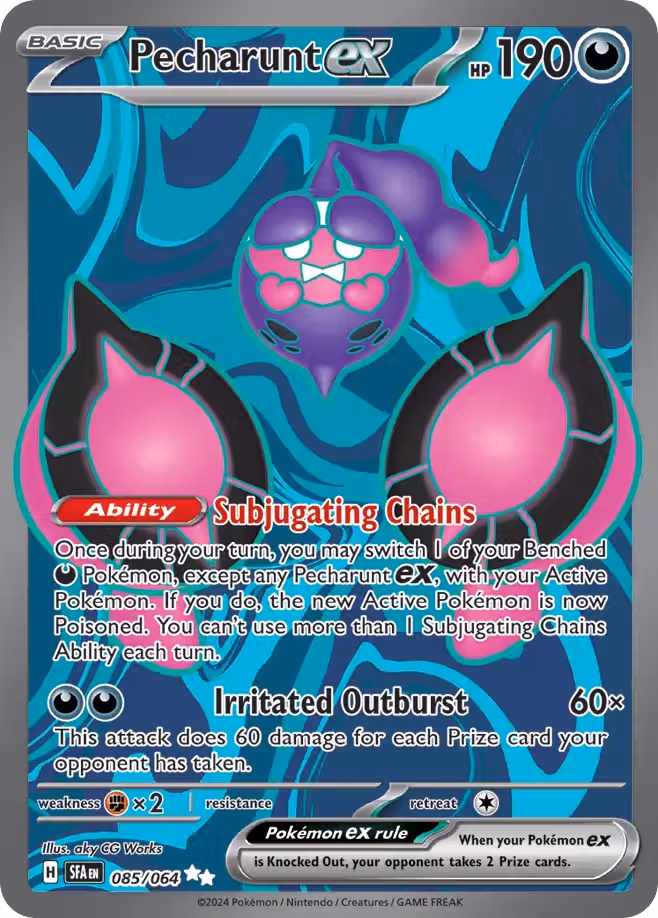 Pecharunt ex 85/64 Pokemon card