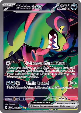 Okidogi ex 90/64 Pokemon card