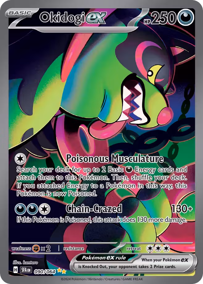 Okidogi ex 90/64 Pokemon card