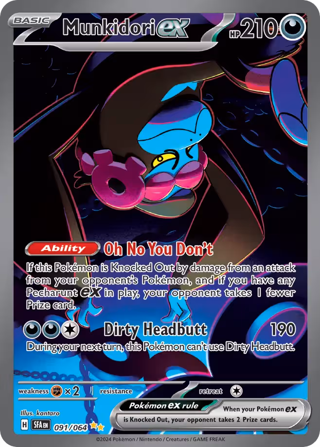 Munkidori ex 91/64 Pokemon card