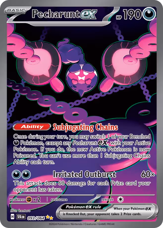 Pecharunt ex 93/64 Pokemon card