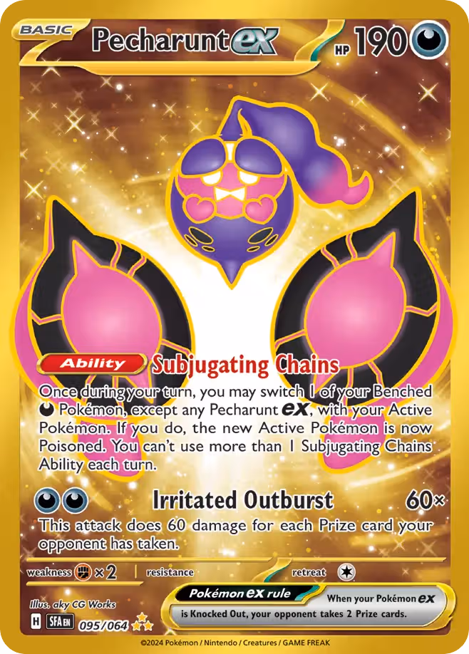 Pecharunt ex 95/64 Pokemon card