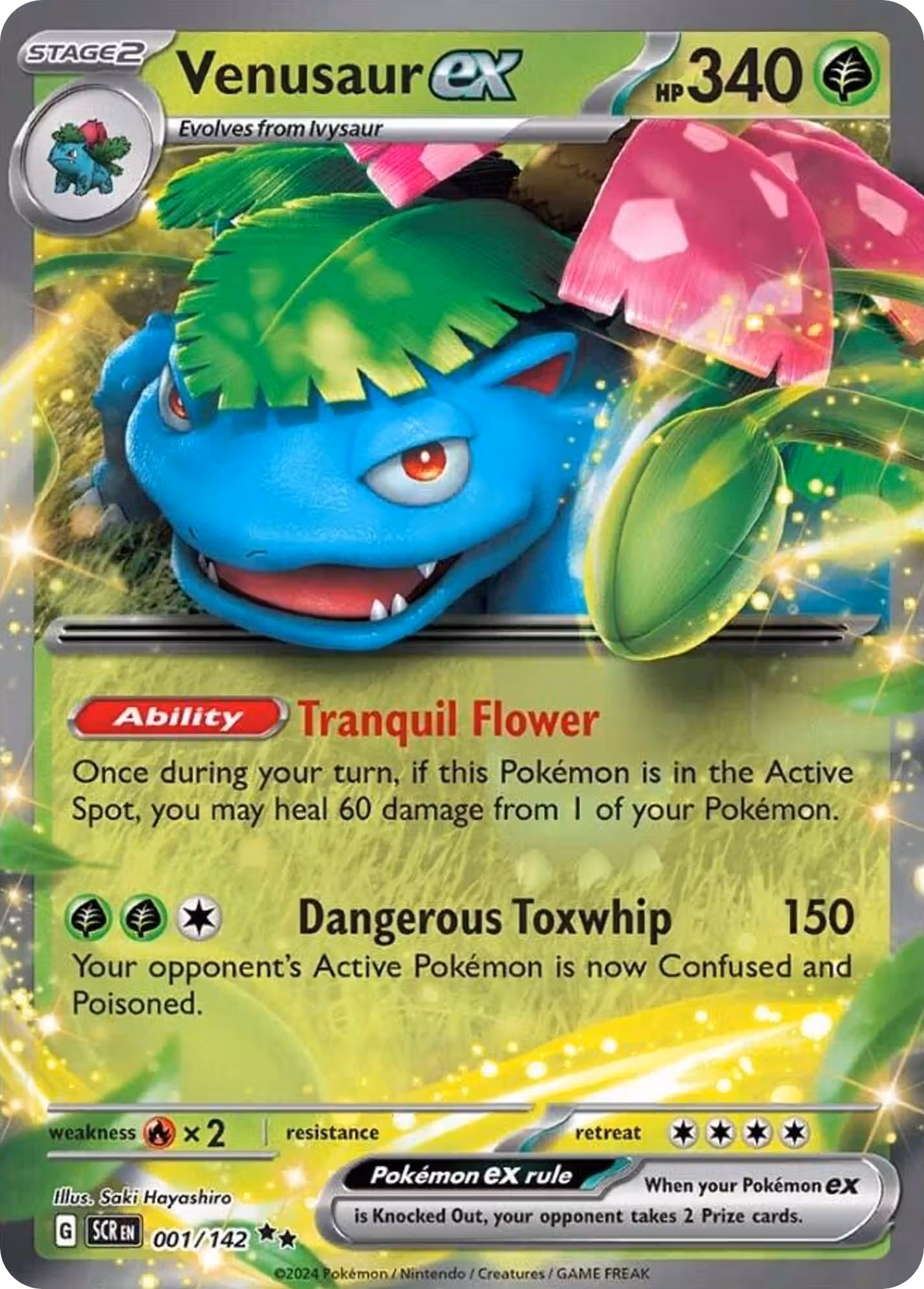 Venusaur ex 1/142 Pokemon card