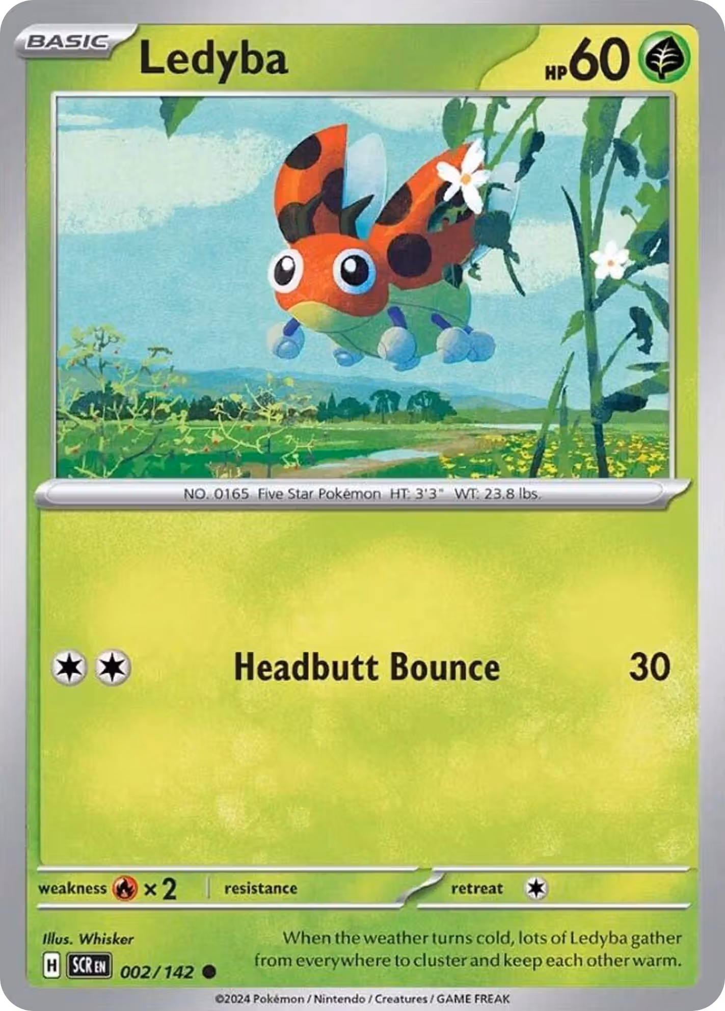 Ledyba 2/142 Pokemon card