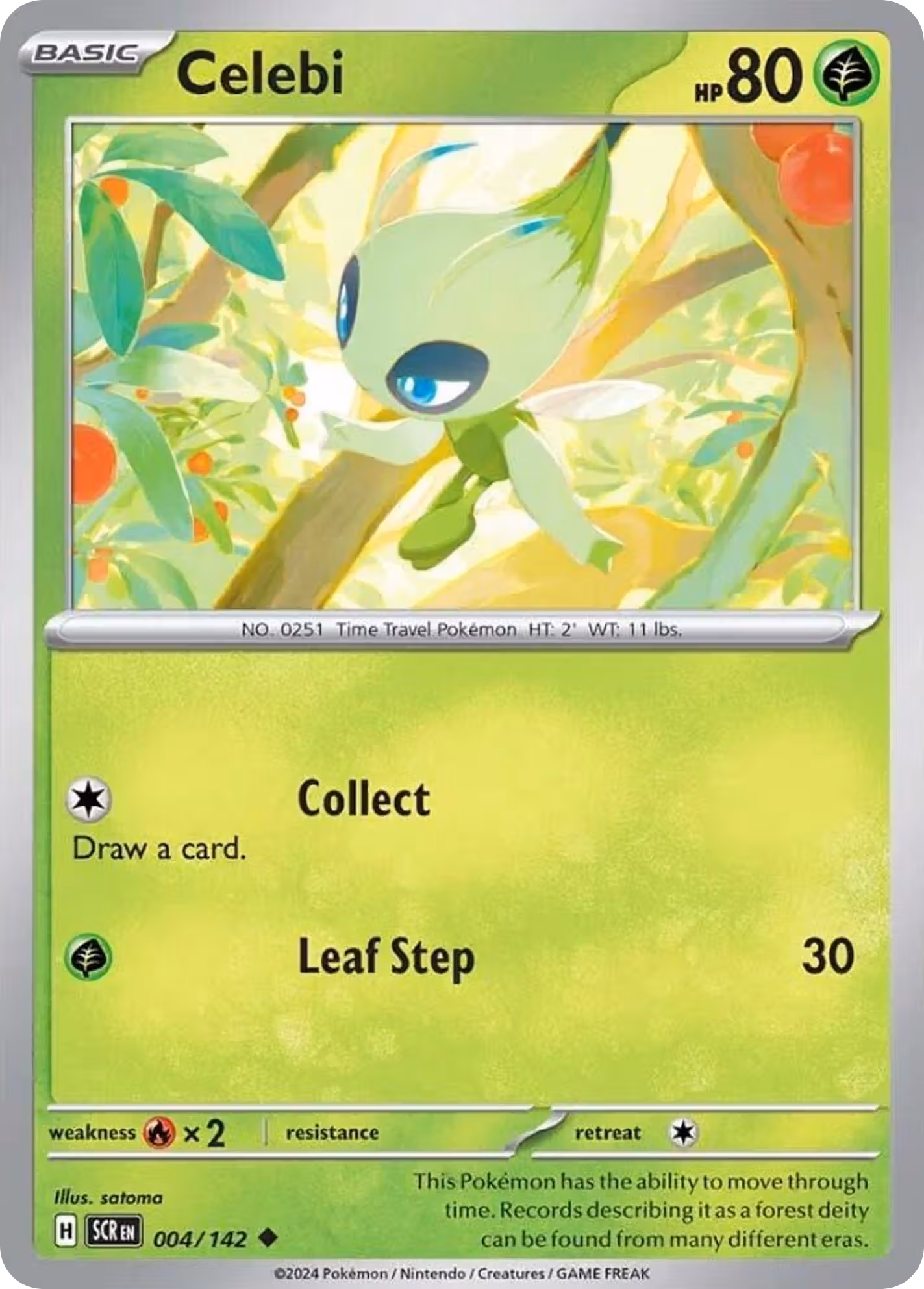 Celebi 4/142 Pokemon card