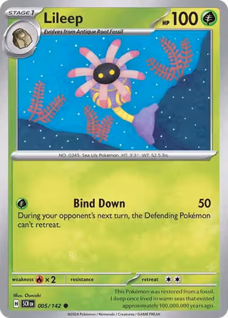 Lileep 5/142 Pokemon card