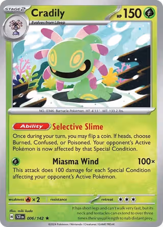 Cradily 6/142 Pokemon card