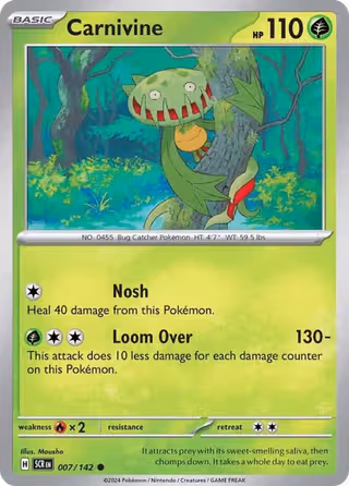 Carnivine 7/142 Pokemon card