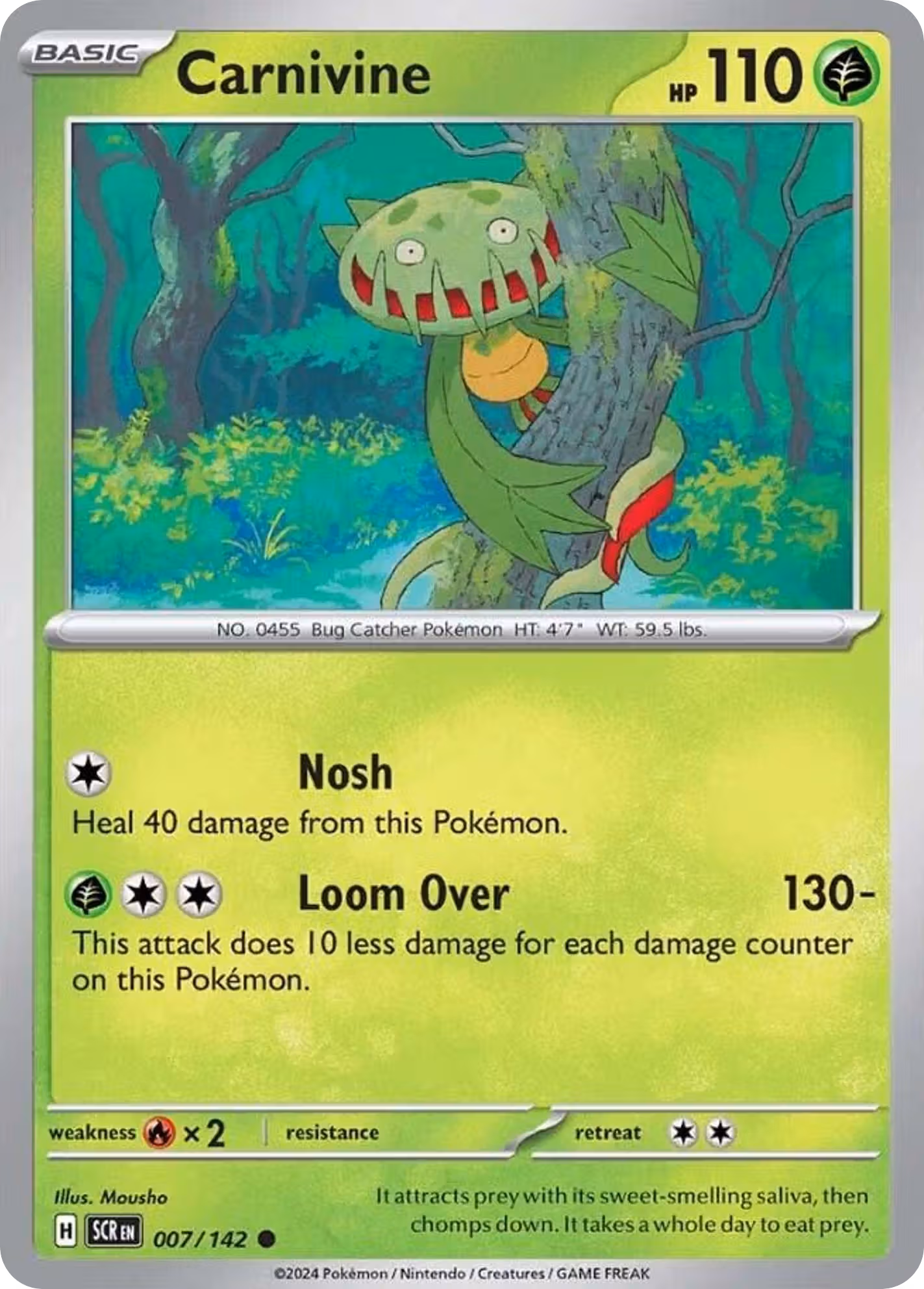 Carnivine 7/142 Pokemon card