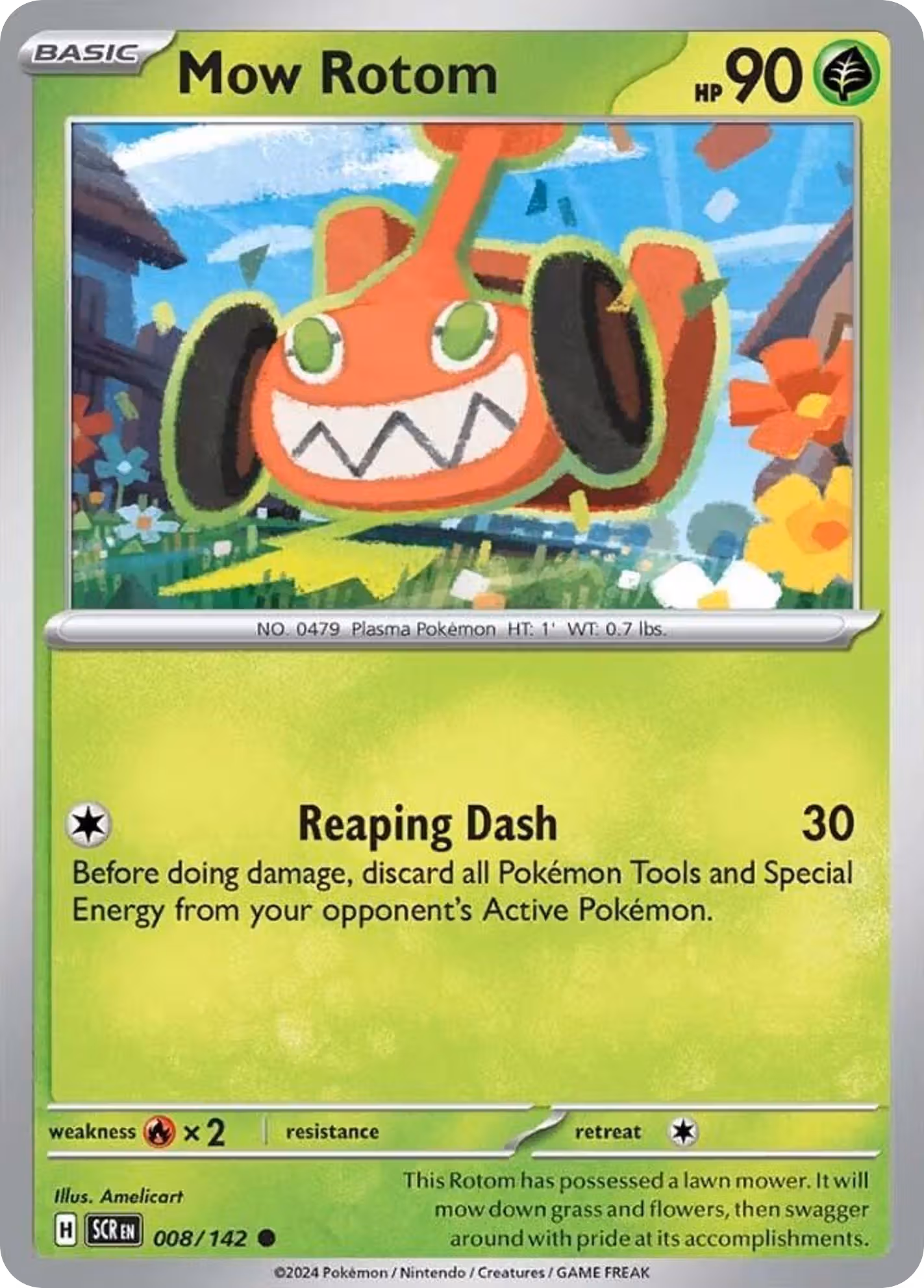 Mow Rotom 8/142 Pokemon card