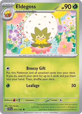 Eldegoss 11/142 Pokemon card