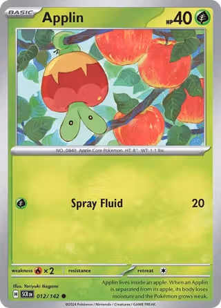 Applin 12/142 Pokemon card