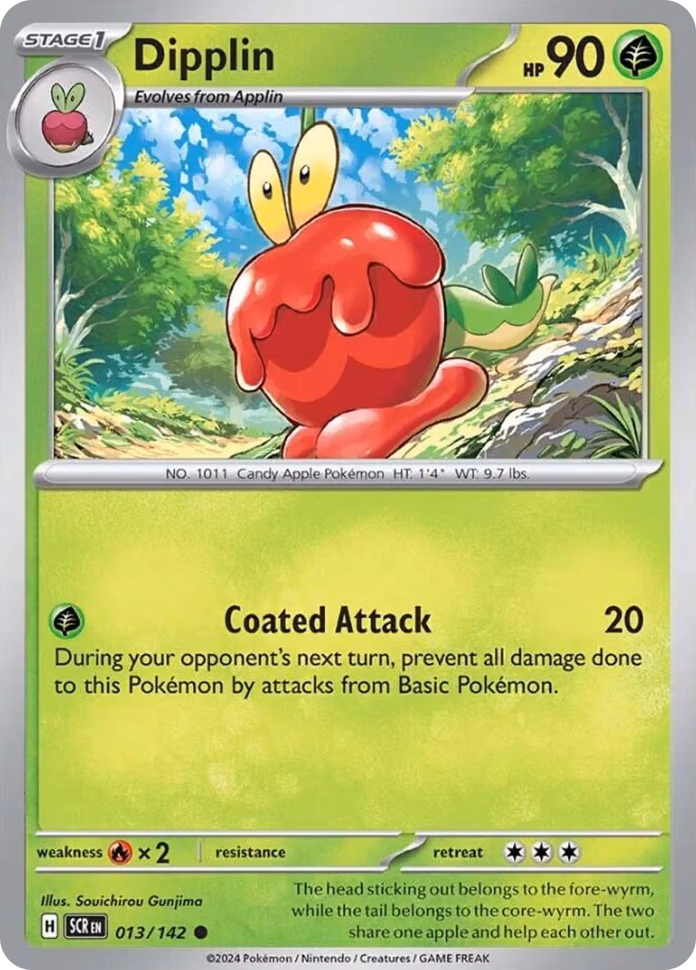 Dipplin 13/142 Pokemon card