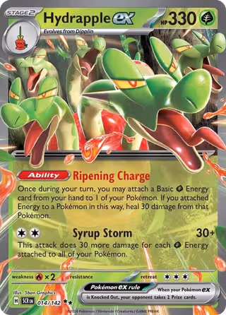 Hydrapple ex 14/142 Pokemon card