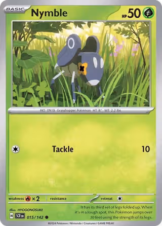 Nymble 15/142 Pokemon card