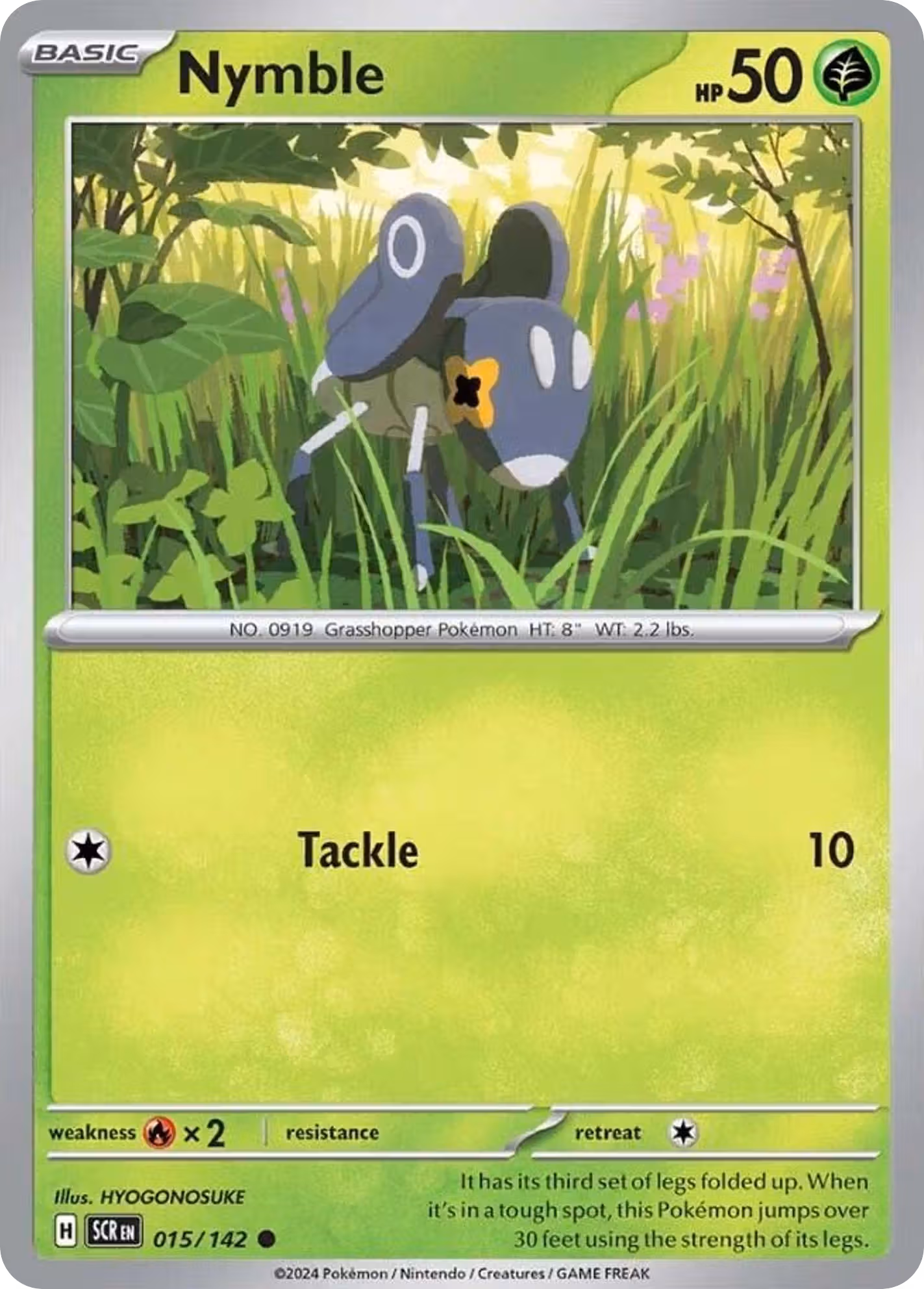 Nymble 15/142 Pokemon card