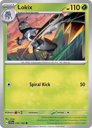 Lokix 16/142 Pokemon card