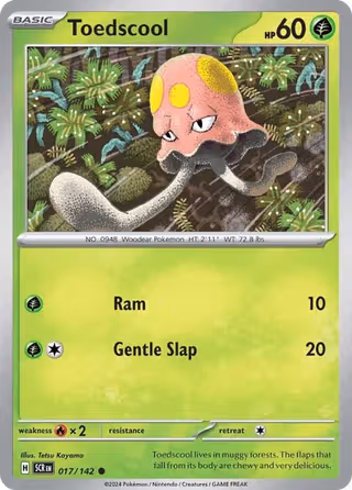 Toedscool 17/142 Pokemon card