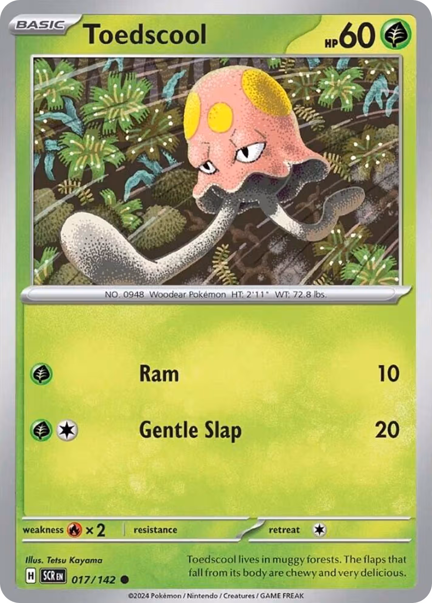 Toedscool 17/142 Pokemon card