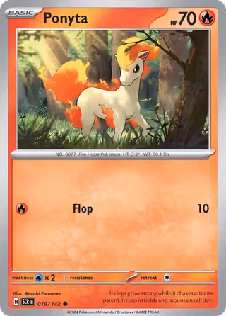 Ponyta 19/142 Pokemon card