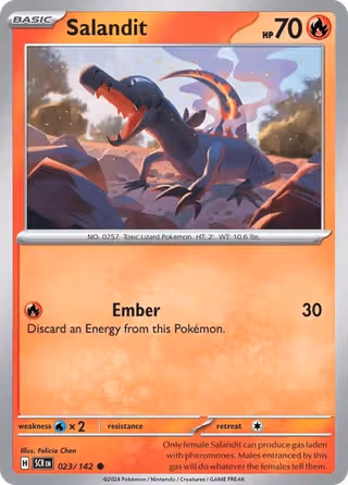 Salandit 23/142 Pokemon card