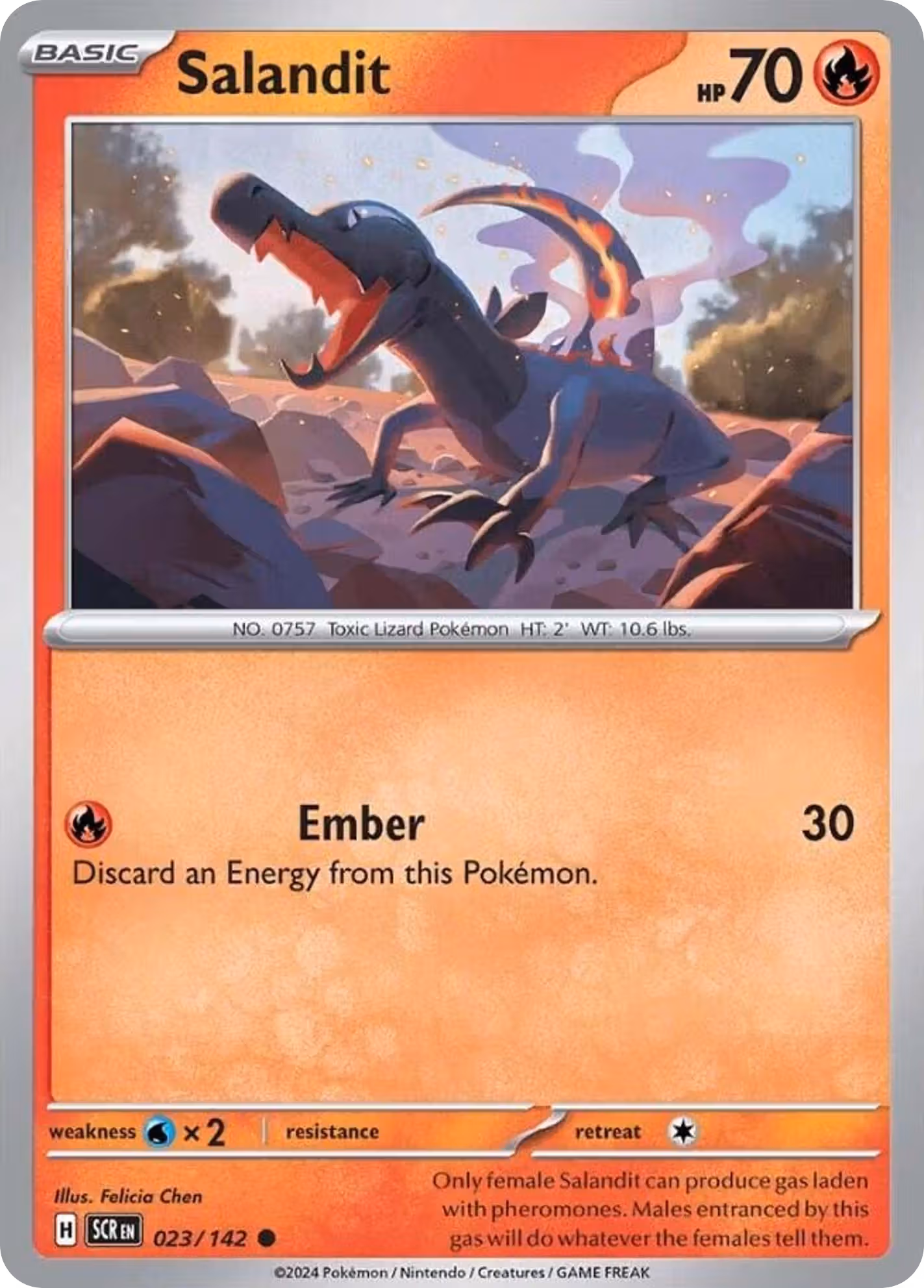 Salandit 23/142 Pokemon card