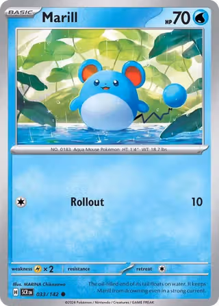 Marill 33/142 Pokemon card