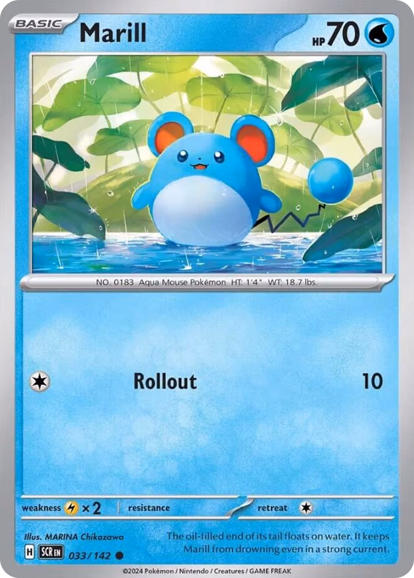 Marill 33/142 Pokemon card