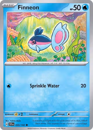 Finneon 35/142 Pokemon card