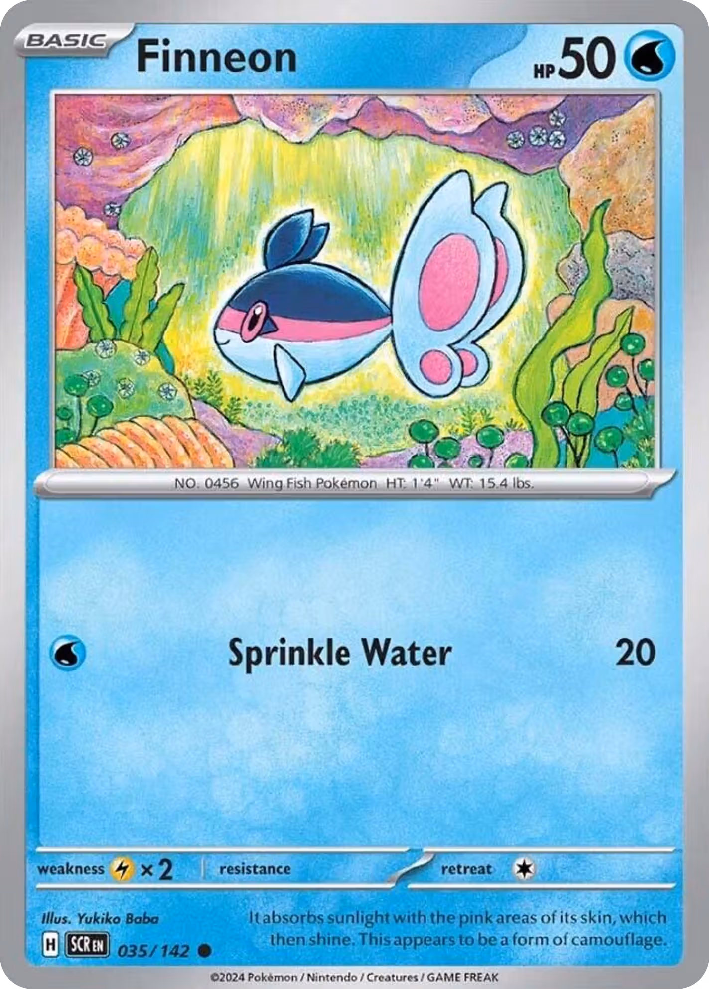 Finneon 35/142 Pokemon card
