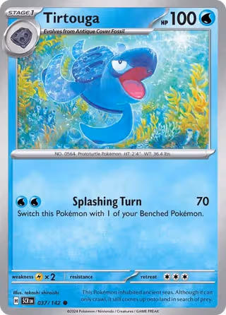Tirtouga 37/142 Pokemon card