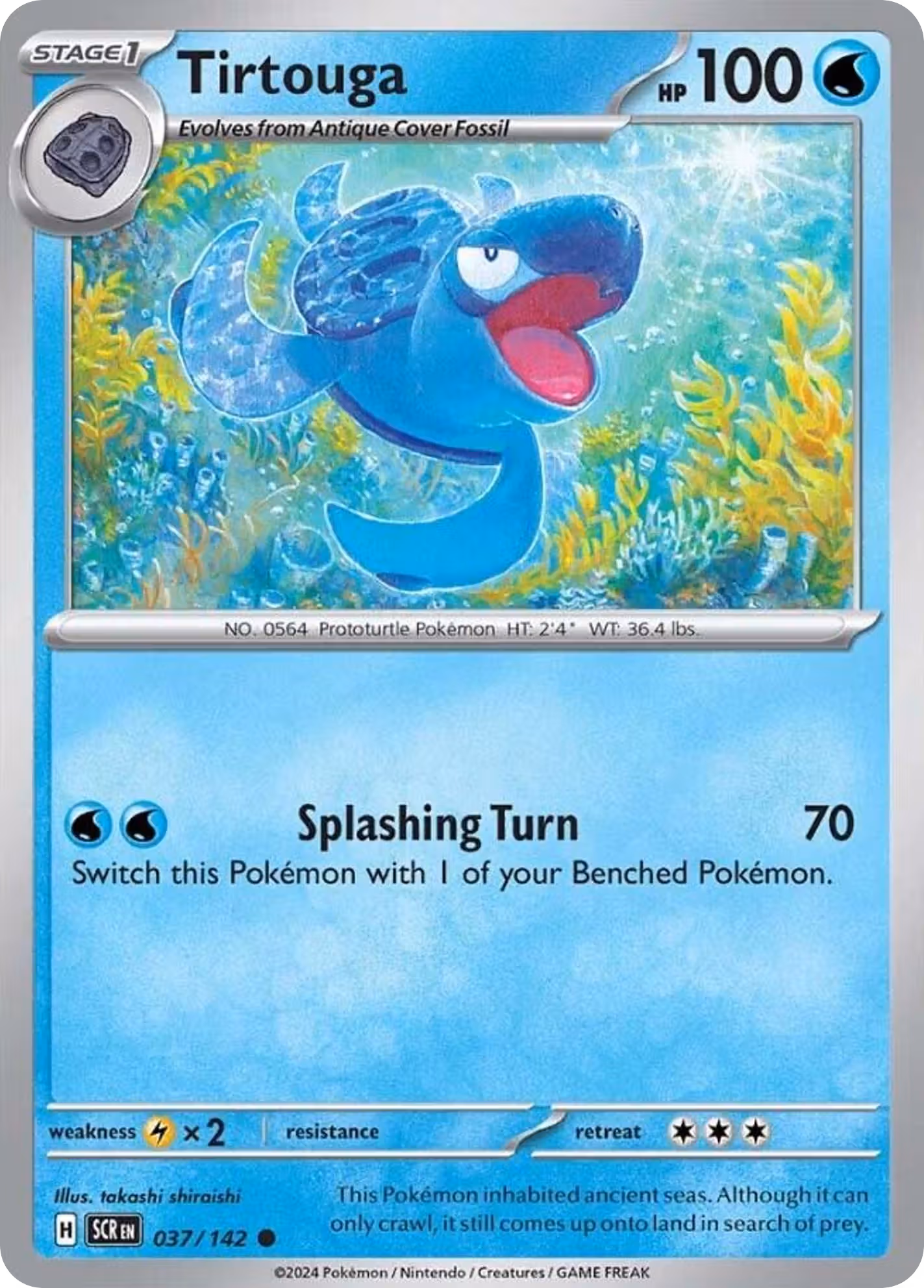 Tirtouga 37/142 Pokemon card