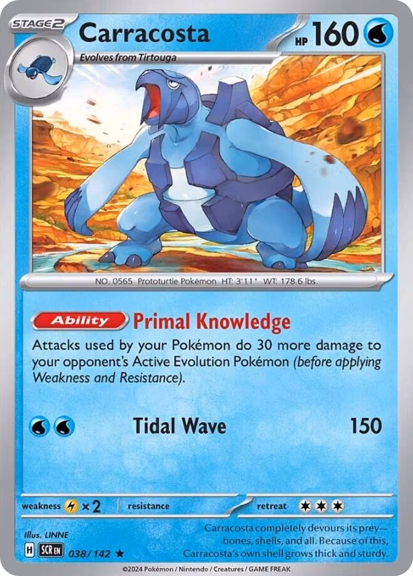 Carracosta 38/142 Pokemon card