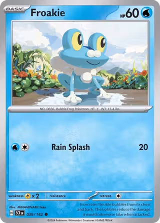 Froakie 39/142 Pokemon card