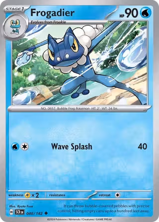 Frogadier 40/142 Pokemon card