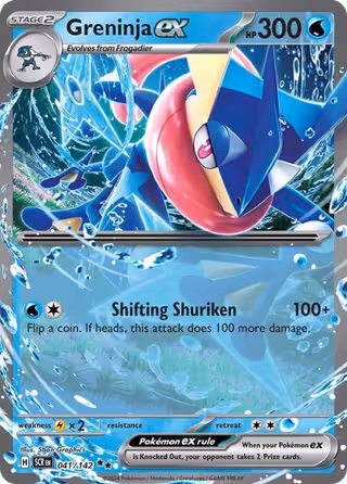 Greninja ex 41/142 Pokemon card