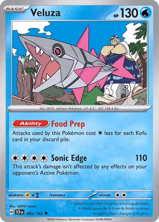 Veluza 45/142 Pokemon card