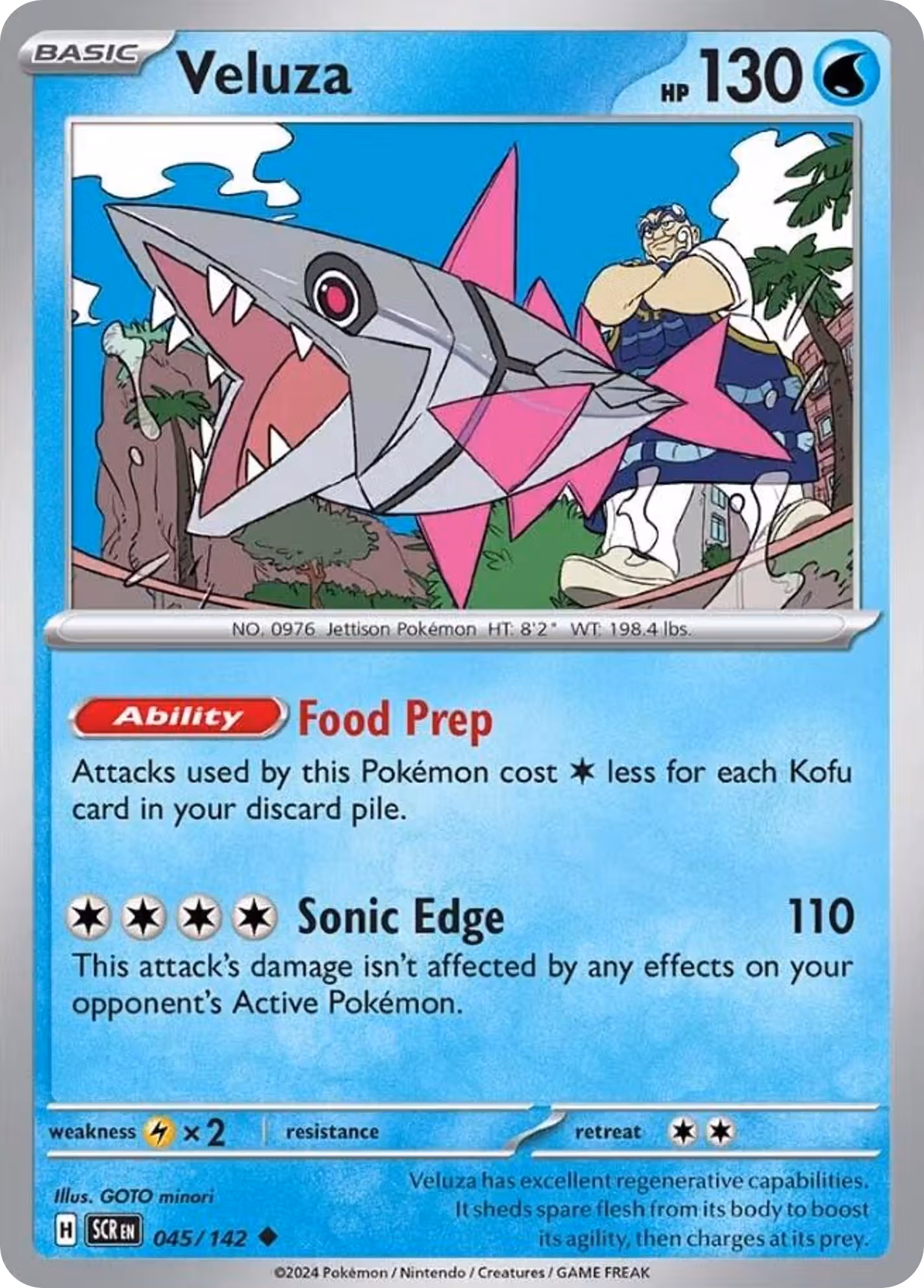 Veluza 45/142 Pokemon card
