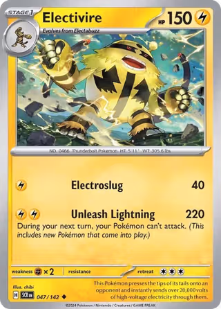 Electivire 47/142 Pokemon card