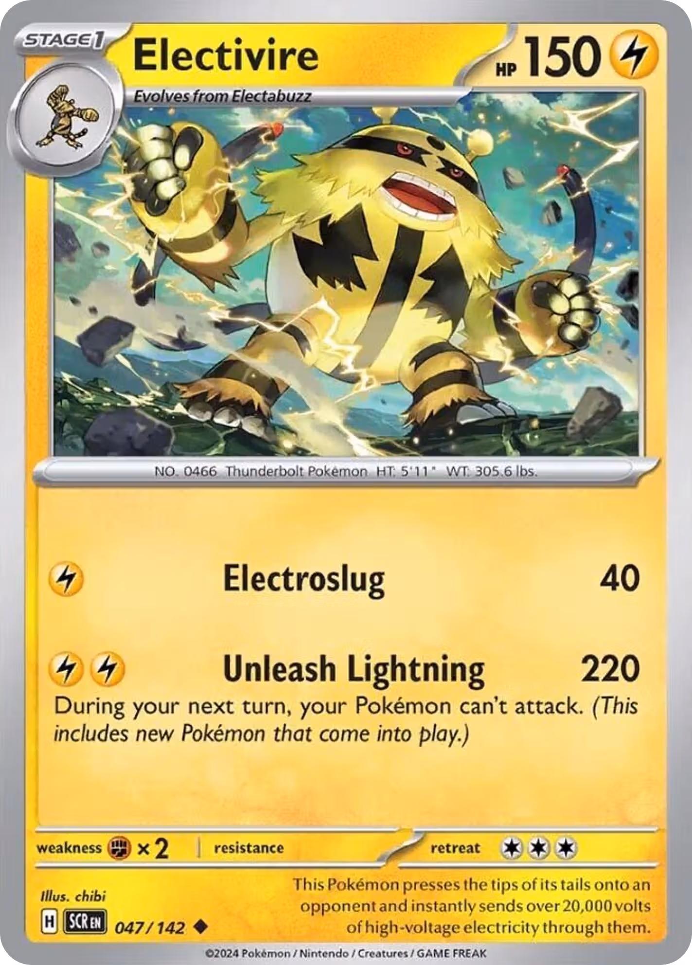 Electivire 47/142 Pokemon card