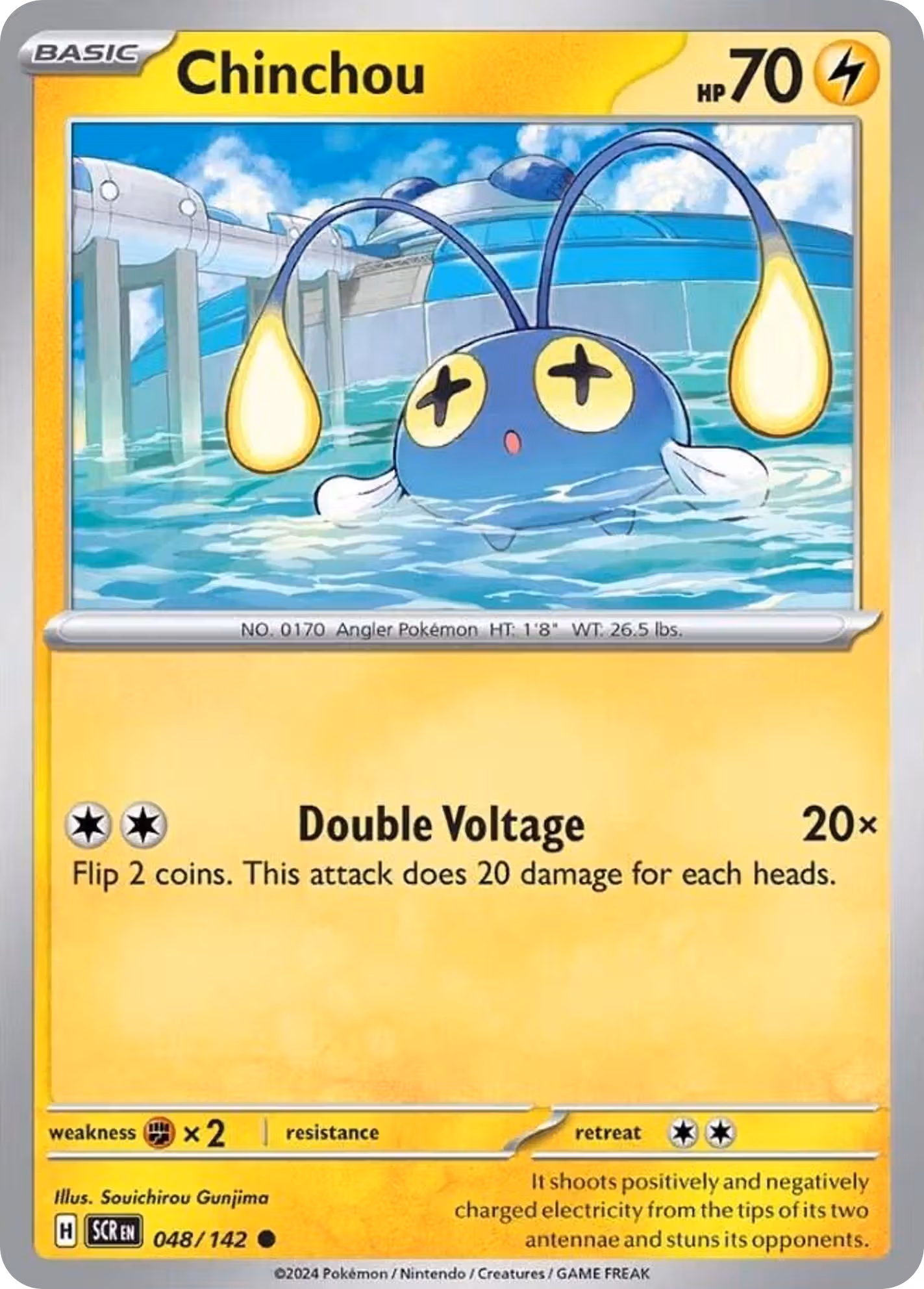 Chinchou 48/142 Pokemon card