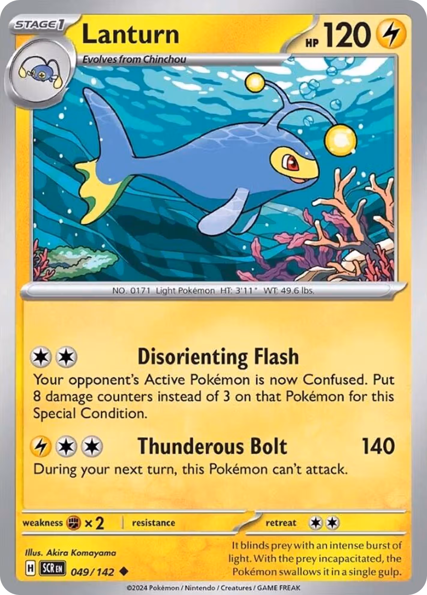 Lanturn 49/142 Pokemon card