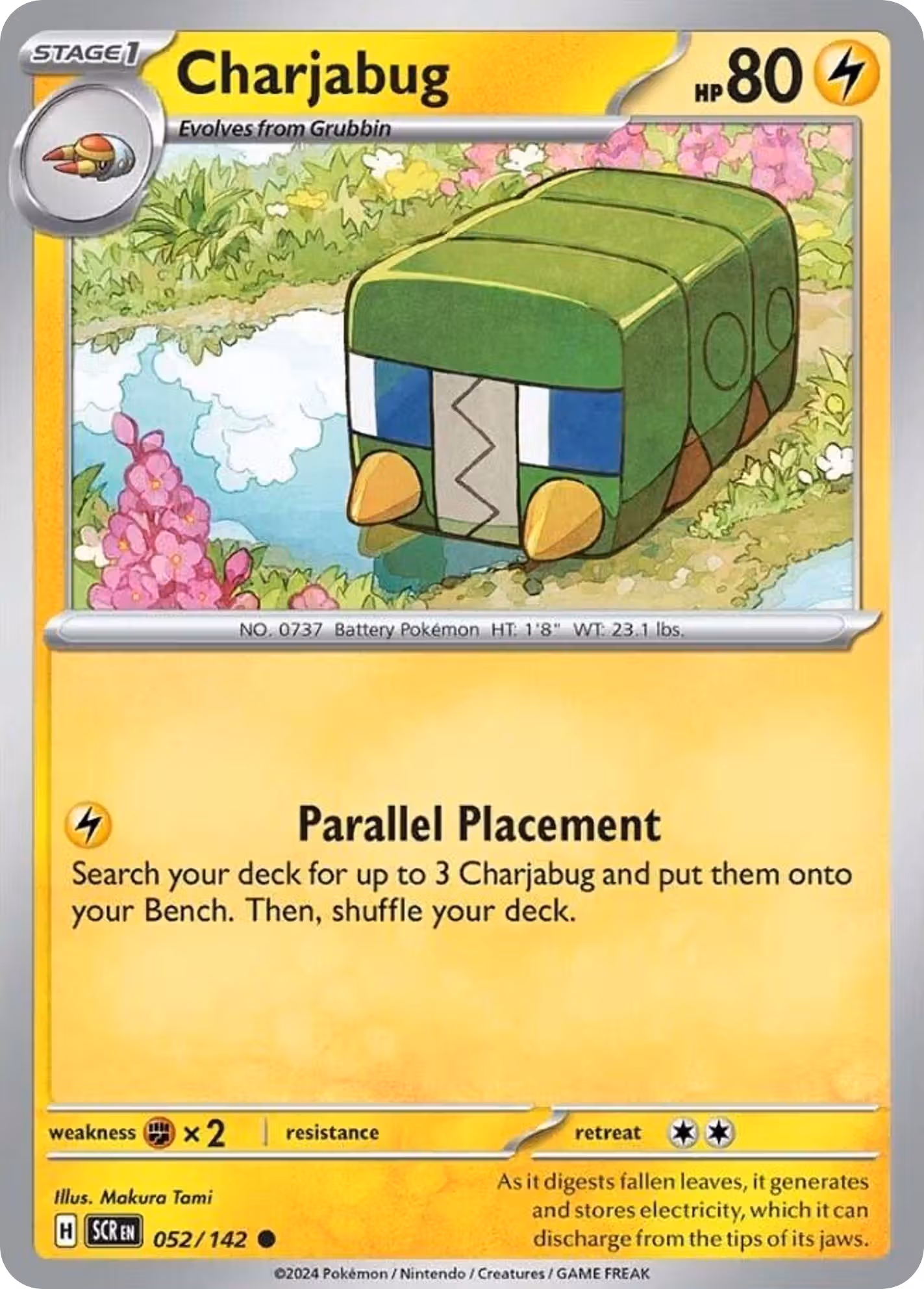 Charjabug 52/142 Pokemon card
