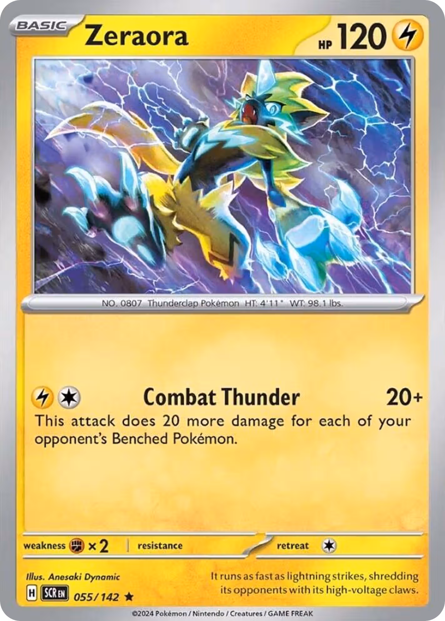 Zeraora 55/142 Pokemon card