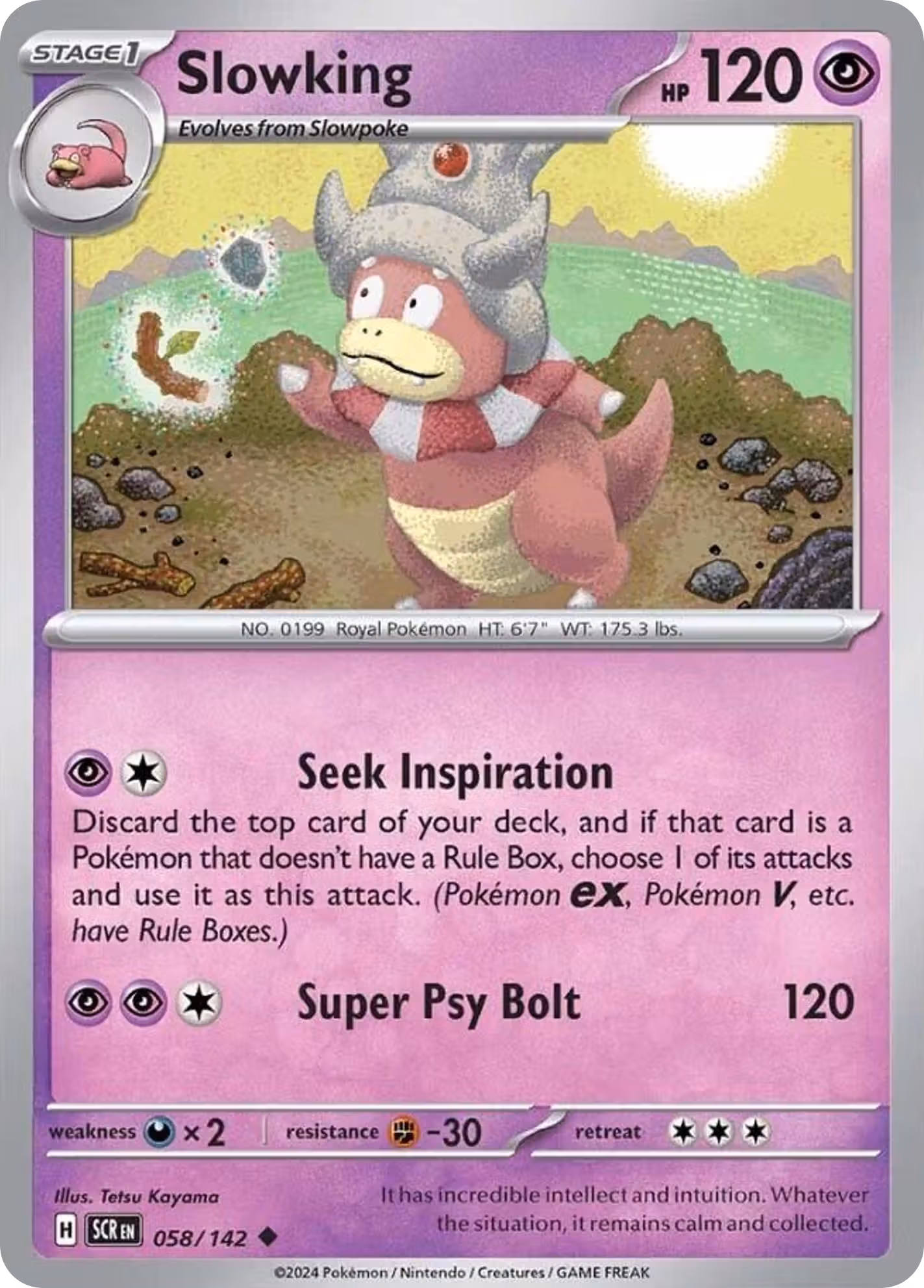 Slowking 58/142 Pokemon card