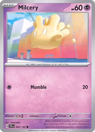 Milcery 64/142 Pokemon card
