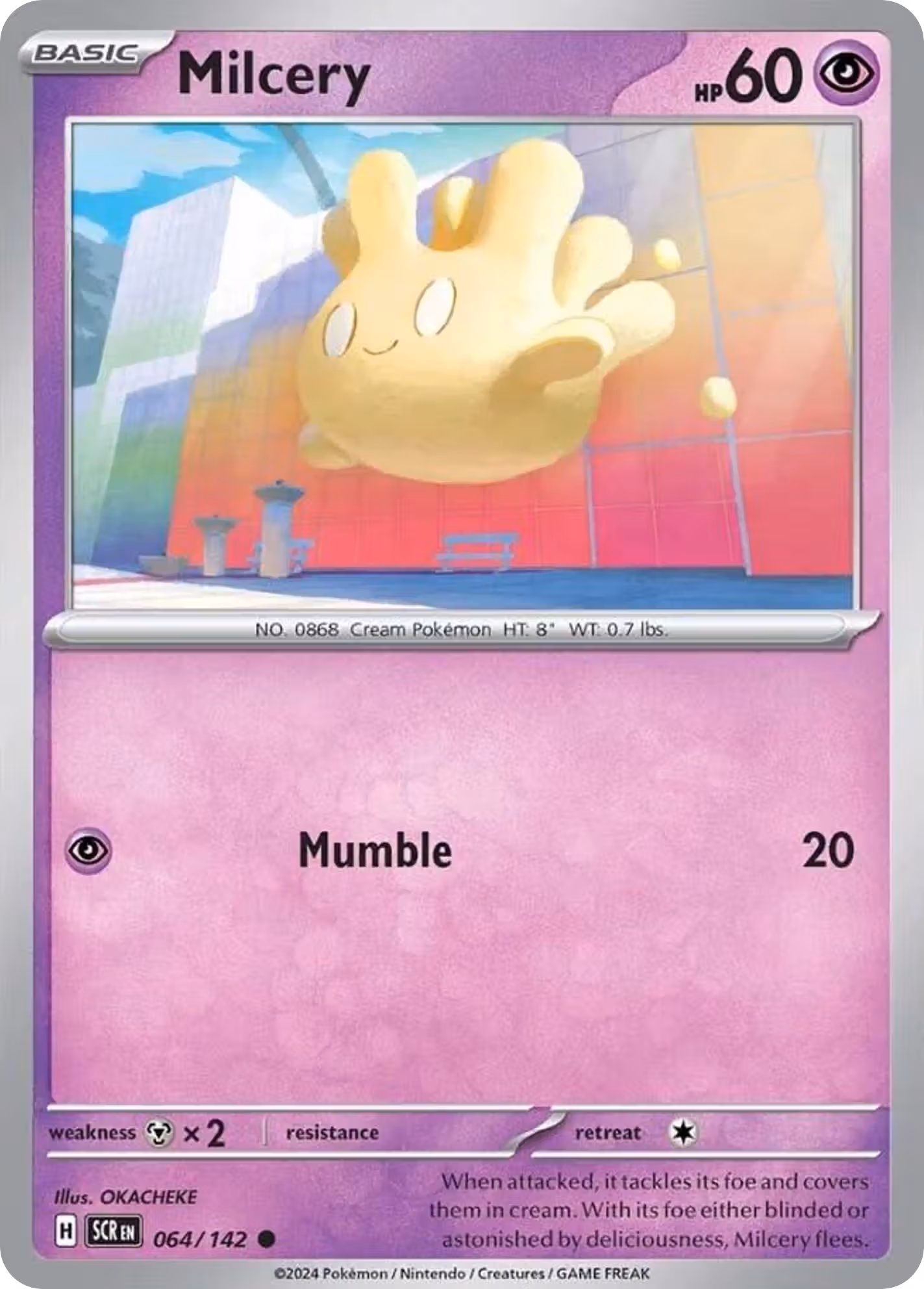 Milcery 64/142 Pokemon card