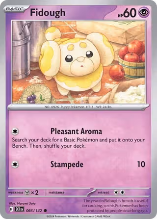 Fidough 66/142 Pokemon card