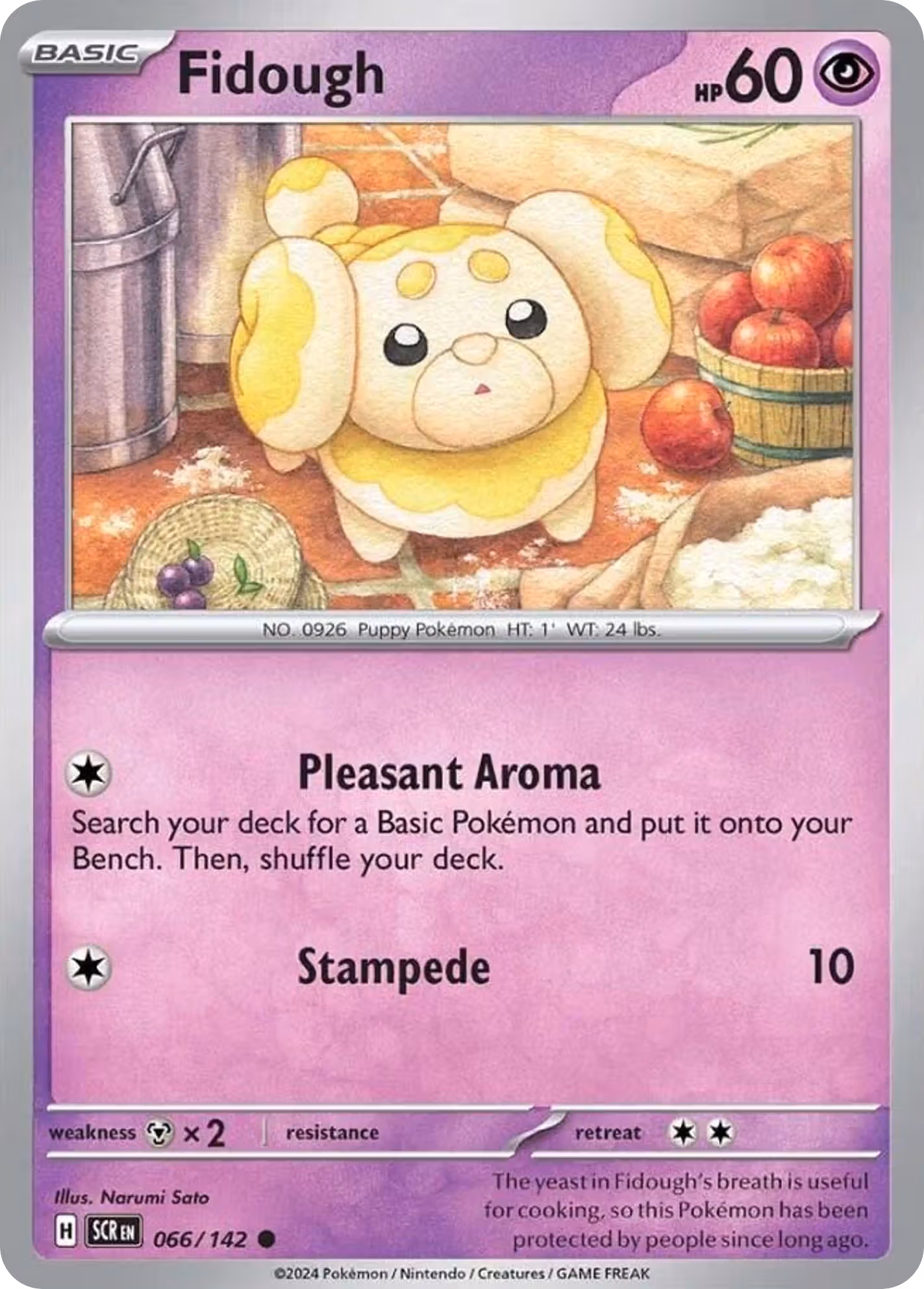 Fidough 66/142 Pokemon card